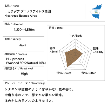 ニカラグア ブエノスアイレス農園　200g